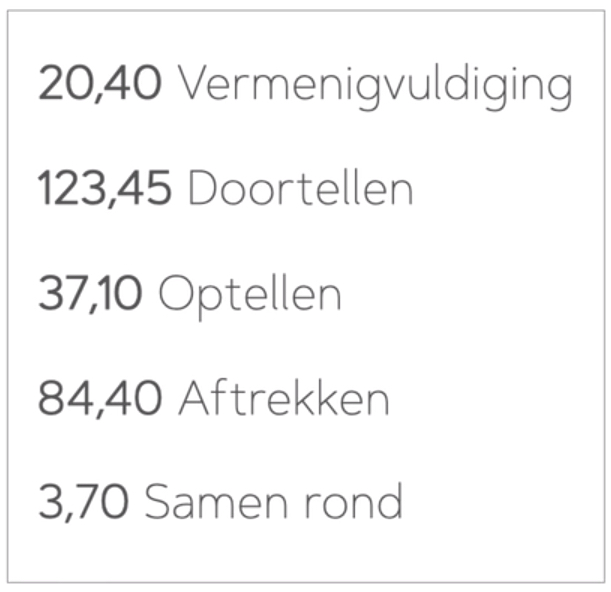 Rekensommetjes